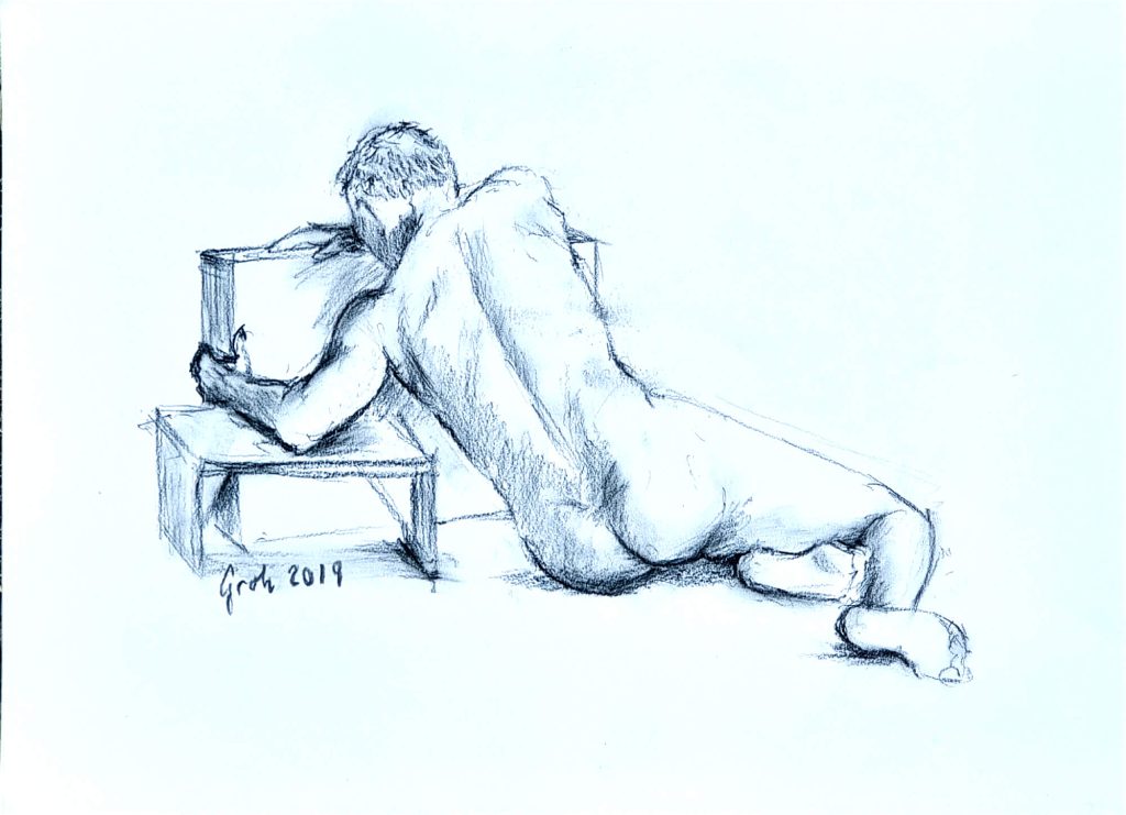 Männlicher Rückenakt