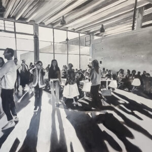 Gemälde "Menschen im Licht"