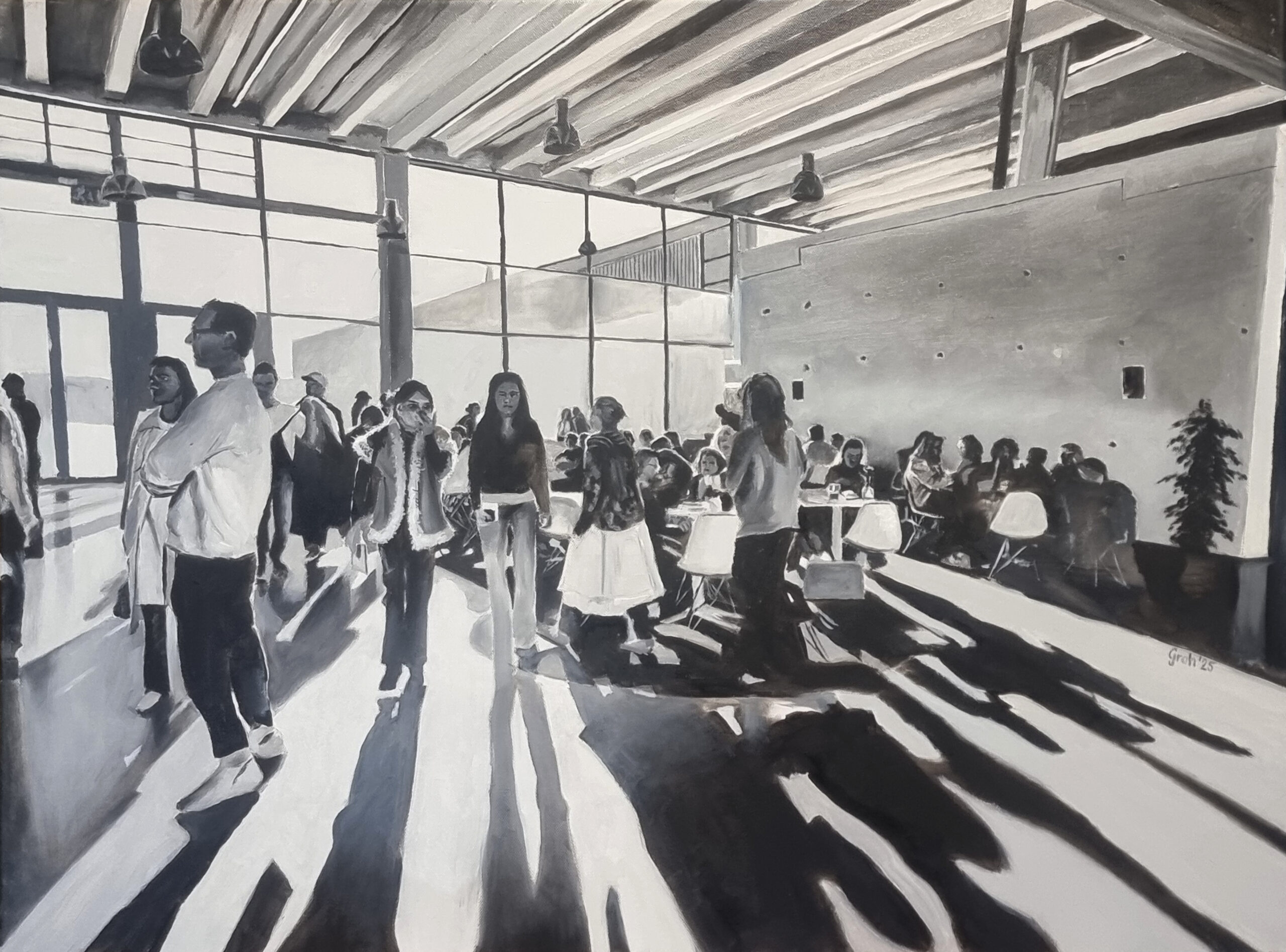 Gemälde "Menschen im Licht"