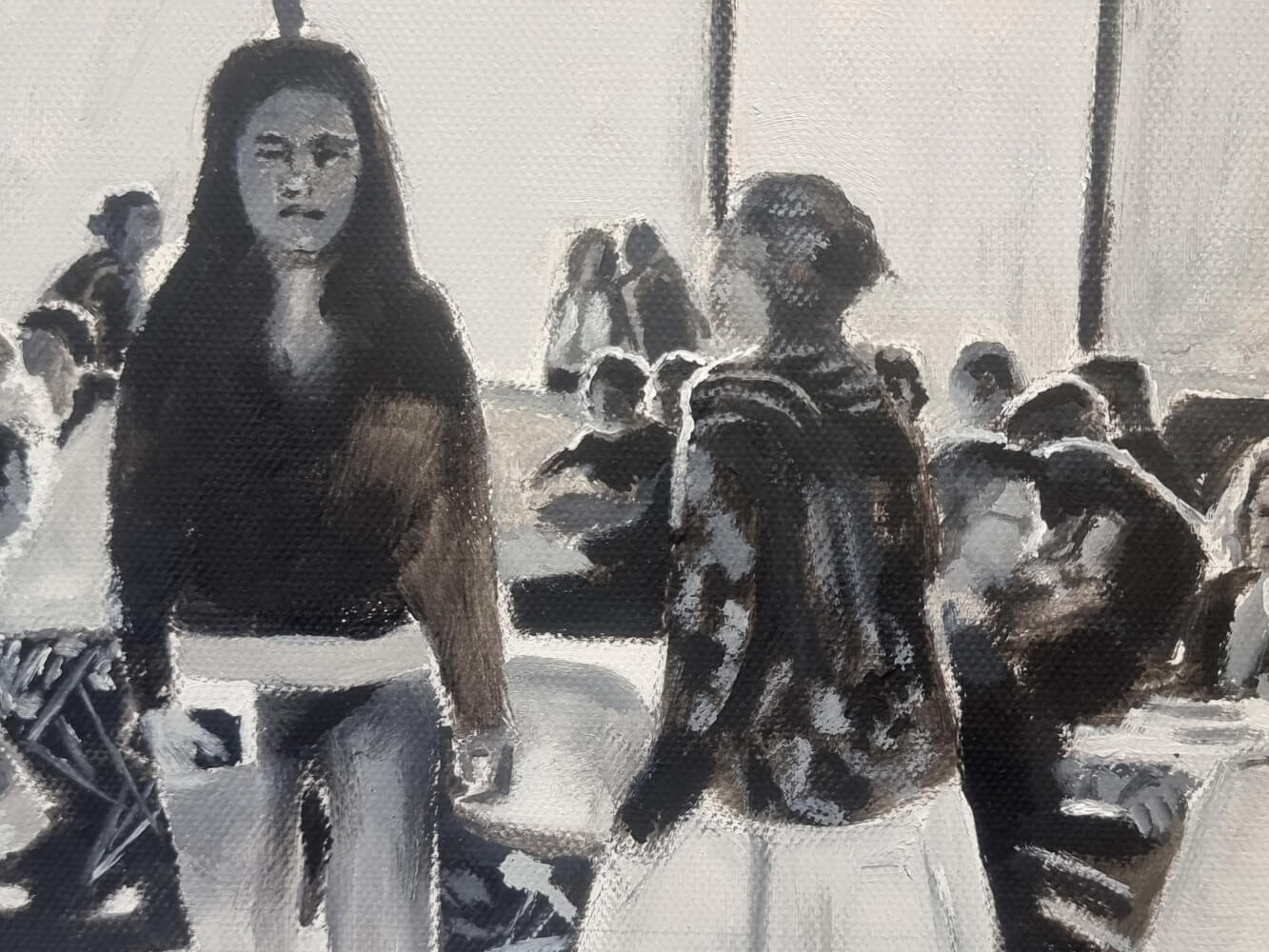 Gemälde "Menschen im Licht" - Detailansicht 4